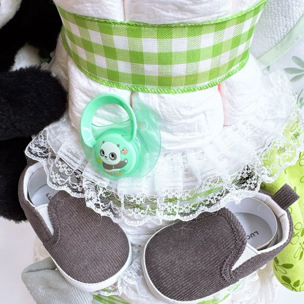 Panda Diaper Cake, Baby Shower Gift